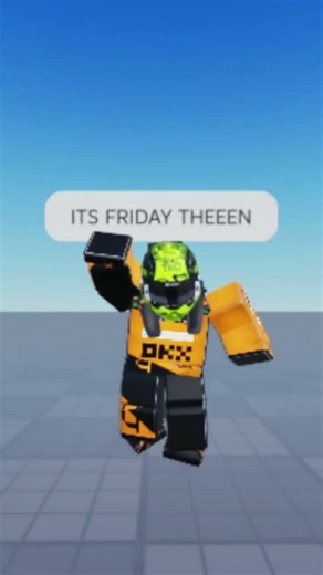 its friday then its saturday Sunday what but in roblox #f1 #roblox