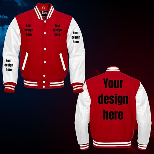 Custom Fashion Varsity Jacket – Personalized Bomber Style - Etsy