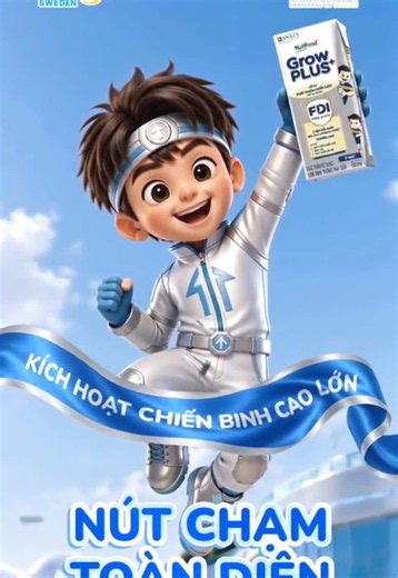 CÙNG BÉ VƯỢT CHƯỚNG NGẠI VẬT, VỀ ĐÍCH CAO LỚN 🚀 Đường đến “đích cao lớn” đôi khi cũng ải mẹ nhỉ? 😤 Nào là hấp thu kém, táo bón, ốm vặt rồi cả những lúc chững cao - mỗi chướng ngại đều có thể khiến hành trình của bé thêm khó nhằn. 🤧 Nhưng mẹ đừng lo đã có Nút chạm dinh dưỡng toàn diện NutiFood Sweden GrowPLUS Bạc cùng bé “vượt ải”, với bộ đôi công thức phối hợp chăm bé từ bên trong: ✅ CÔNG THỨC FDI: Với 2'FL HMO và chất xơ hòa tan FOS, giúp xây dựng nền tảng “Đề kháng khỏe, Tiêu hóa tốt” giúp 