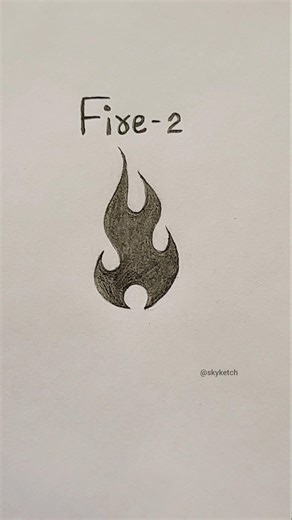 How to draw fire #art #sketching #shorts #skyketch
