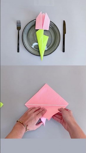 🌷 Easy Napkin Fold: Create a Tulip for a Stunning Holiday Table 🌸 | Quick Tutorial