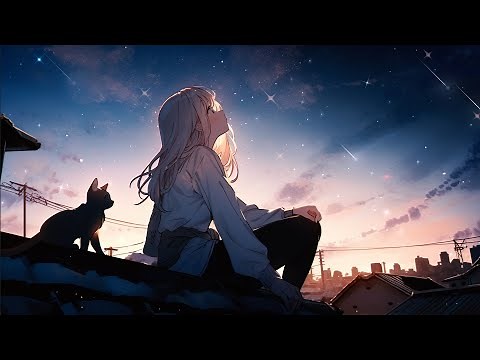 Relaxing Anime Music for Deep Sleep - Peaceful Piano Music, Stress Relief, The Sky At Night