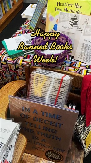 #bannedbooksweek #readbannedbooks #booktok #childrensbookstore #indiebookstore #bookstore #frugalfrigate