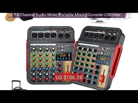 * 6 Channel Audio Mixer Portable Mixing Console USB Interface... — Amazing Value 2026 | Must Have!