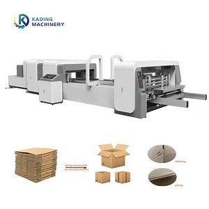 [Hot Item] Full Servo Corrugated Carton Box Folder Gluer Stitcher Machine for Corrugated Paperboard