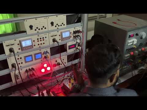 Synchronization of an alternator with the infinite bus using three dark lamp method