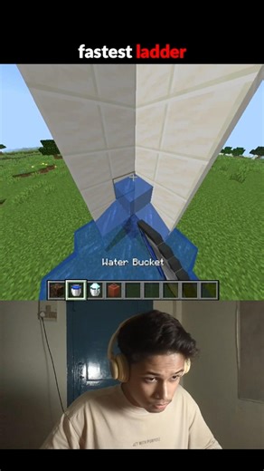 Minecraft fastest ladder