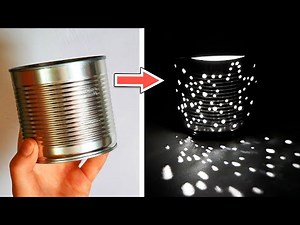 Diy candle holder from metal can | Crafts ideas
