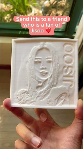 Made this 3D printed lithophane art for queen Jisoo