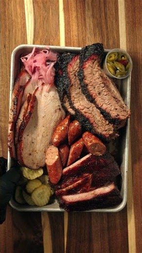 Officially getting our brisket on with True Texas BBQ.