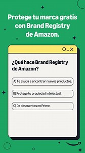 ¿Sabías que puedes proteger tu marca GRATIS en Amazon? Con Brand Registry puedes: ✅ Detectar infracciones ✅ Mejorar tus listados ✅ Ver estadísticas de búsqueda ✅ ¡Y más! Comenta “GUÍA” y te mandamos la guía completa para registrarla paso a paso. | Vender en Amazon | Facebook