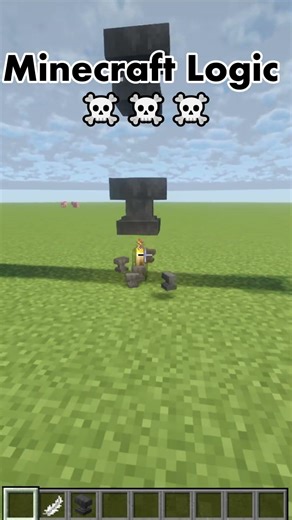 Minecraft LOGIC?🤣🤔Part 2 #minecraft #shorts