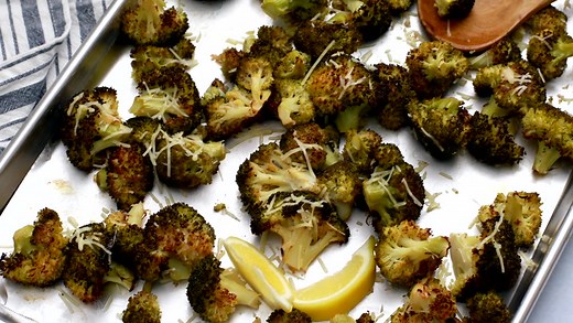 Roasted Broccoli with Lemon and Parmesan - Culinary Hill.mp4