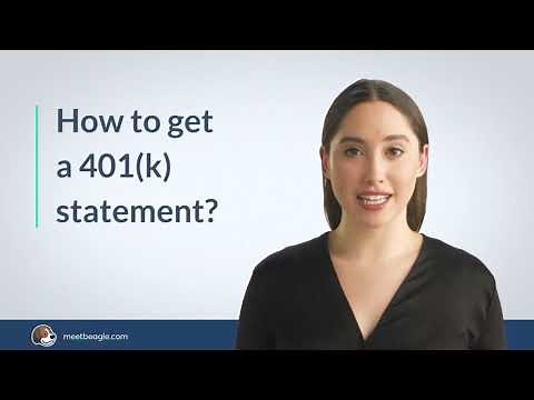 How to get a 401(k) statement?