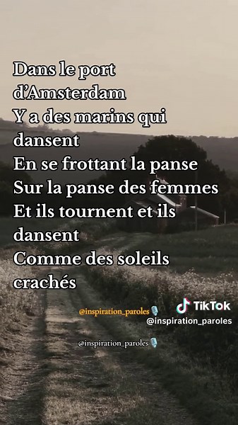 Dans le port d'Amsterdam - Jacques Brel