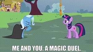 Me and you. A magic duel.