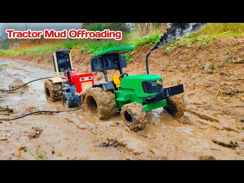 RC Remote Control Tractor Extreme Mud Off-Roading 🚜💥 | Powerful Climb & Slippery Challenge
