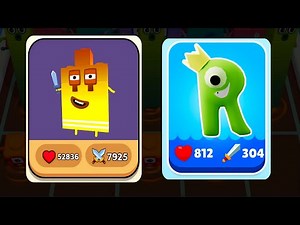 Merge Number Lore Block Run + Alphabet Monstar - Merge Simulator Battles