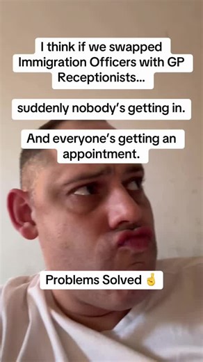 GP Receptionists & Immigration officers Part 2 #comedy #funny #fyp #danielzocchi #meme