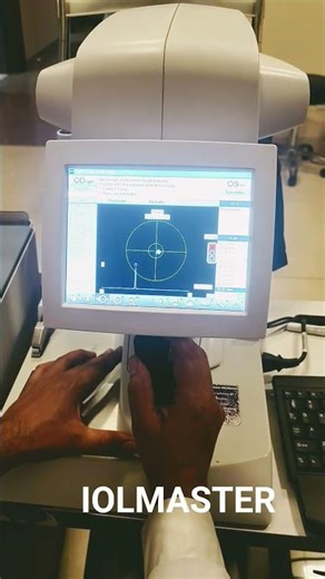 IOLMASTER to measure the axial length of eye & Calculate the power of Intraocular lens. #optometry
