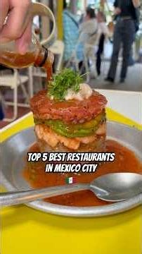 Top 5 BEST restaurants in Mexico City🇲🇽#mexicocity #mexico #mexicofood #food #mexicanfood