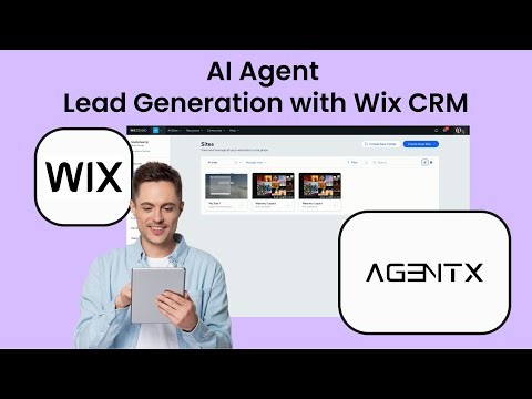 AgentX Lead Generation - How to integrate with Wix web builder CRM
