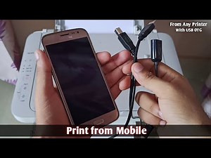 How to Print from any printer in Android Phone With USB Cable। Print from mobile to Canon Printer