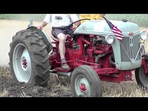 Ford Tractor Pulling Three Bottom Plow