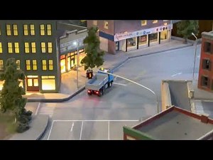 Viesmann car motion truck test with old faller car system road