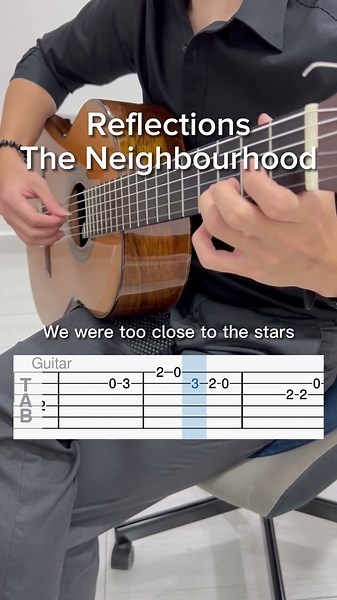 Part 1 - Reflections by The Neighbourhood #guitartutorial #guitarcover #beginner #guitartabs