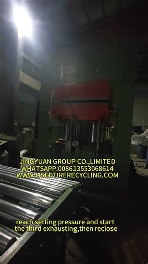 Video of Automatic vulcanizing press with PLC and HMI
