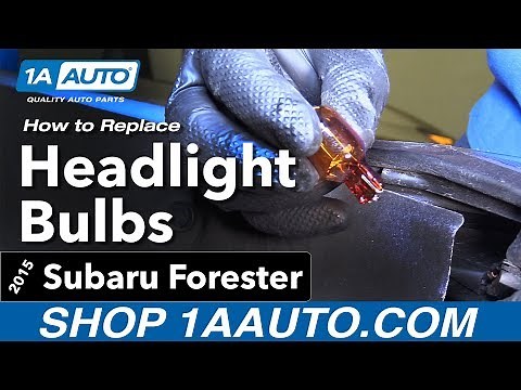 How to Replace Headlight Bulbs 13-18 Subaru Forester