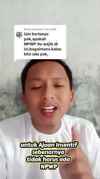 About NPWP in the application for DEV-EMIS incentive allowance for new GTK #kemenag #kemenag