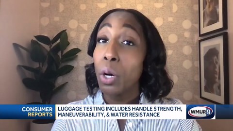 Luggage testing includes handle strength, maneuverability, and water resistance