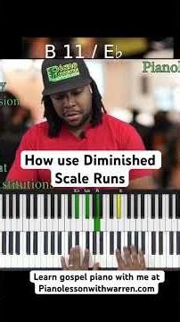 How use Diminished Scale Runs #gospelpianist #gospelpiano #pianoguy #gospelmusicians #gospelmusic