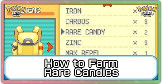 Rare Candy Locations and How to Farm | Pokemon FireRed and LeafGreen (FRLG)｜Game8