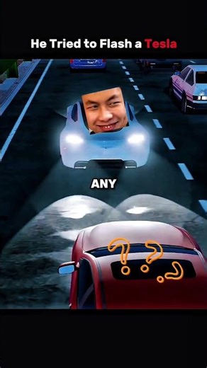 He tried flashing a Tesla #factoopedia #tesla