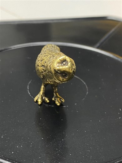 Brass Textured Owl Figurine Copper Tea Table Decor LLX018 - Etsy