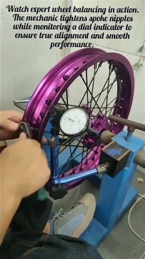 Precision Motorcycle Rim Truing and Spoke Tuning