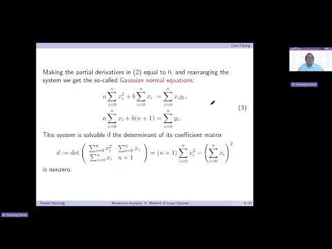 Numerical Analysis 9. Method of Least Squares