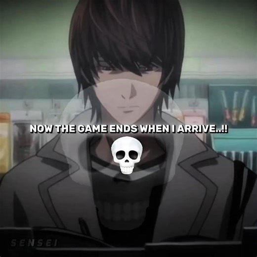 NOW THE GAME ENDS WHEN..💀 | Death note edit #anime #motivation #quotes #deathnoteedits #shorts