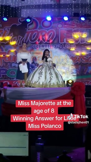 Little Miss Polanco 2018 Winning Moment