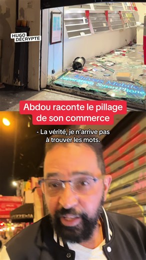 À Paris, près de Bastille, le magasin d’Abdou a été pillé ce samedi soir. Il nous raconte ce qu’il s’est passé.