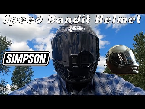 SIMPSON SPEED BANDIT HELMET REVIEW - PINLOCK INSTALL - INSTALL / REMOVE VISOR ON SPEED BANDIT HELMET