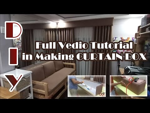 Full video tutorial on how to make a curtain box