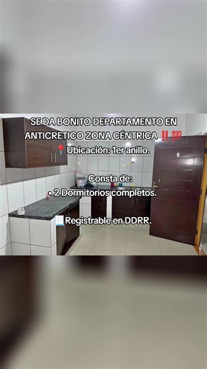 Bonito departamento en anticrético en zona céntrica