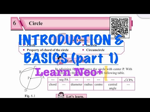CIRCLE : CHP 6 -INTRODUCTION : std 9: MATHS 2~Part 1