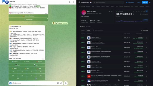 A POLYMARKET TRADER WITH 100% WIN RATE. THE BOT CRACKED HIM IN 30 SECONDS.11 closed positions. all won. lifetime $1.7M. rank #58.in the ui he looks like a machine. in the vector - something else.>horizon - 14.7h. scalper, not positional.>category edge - 100% sports. one niche.>sizing - avg $13k, max $199k. 15x spread. he doesn't smear. he knows when to load.>concentration - 100% of capital in one position.>frequency - 176 trades over 23 days.>recent - 2 open, one down -$18k. "100% win rate" - cl