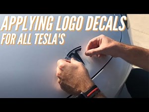 Installing Tesla "T" Logo Decals