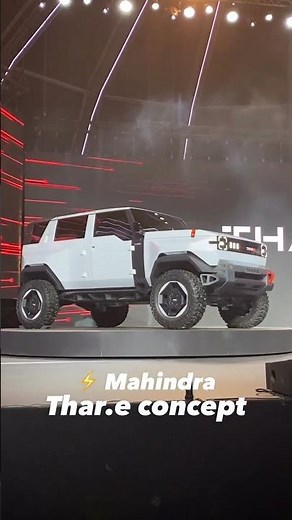 All-electric Mahindra Thar.e concept! Like it?